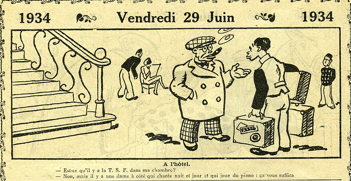 Almanach Vermot 1934 - 22 - Vendredi 29 juin 1934