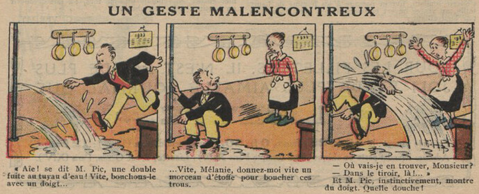 Guignol 1933 - n°233 - Un geste malencontreux - 19 mars 1933 - page 46