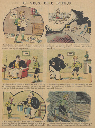 Guignol 1929 - n°118 - Je veux être boxeur - 7 avril 1929 - page 33