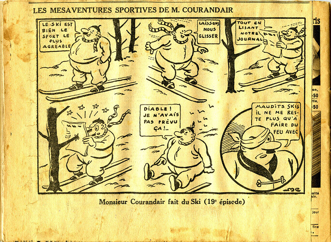Les mésaventures sportives de M. COURANDAIR (19e épisode)