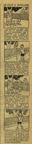 Le Petit Illustré 1928 - n°1248 - page 2 - Le filet à papillons - 9 septembre 1928