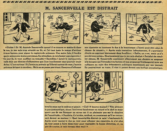 L'Epatant 1933 - n°1288 - page 7 - M. SANCERVELLE est distrait - 6 avril 1933
