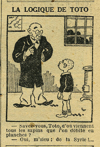 Le Petit Illustré 1930 - n°1330 - page 7 - La logique de Toto - 6 avril 1930