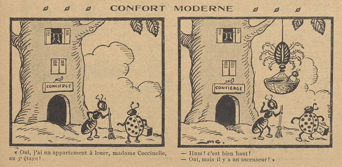 Guignol 1934 - n°17 - page 11 - Confort moderne - 29 avril 1934
