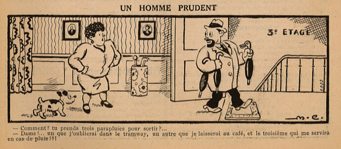 Guignol 1931 - n°163 - Un homme prudent - 15 février 1931 - page 47