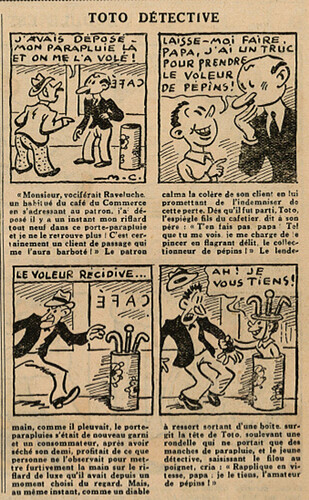 L'Epatant 1937 - n°1491 - Toto détective - 25 février 1937 - page 15