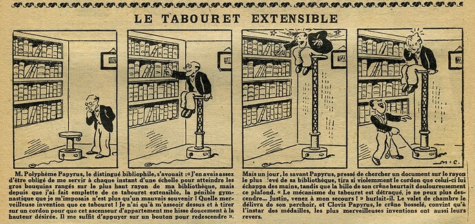 L'Epatant 1932 - n°1263 - page 10 - Le tabouret extensible - 13 octobre 1932