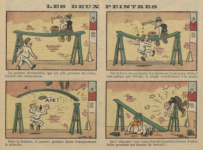 Guignol 1935 - n°51 - page 41 - Les deux peintres - 22 décembre 1935