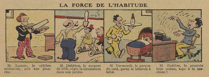 Guignol 1936 - n°34 - page 46 - La force de l'habitude - 23 août 1936