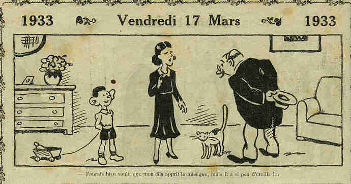 Almanach Vermot 1933 - 14 - Vendredi 17 mars 1933