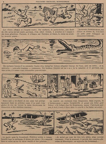Guignol 1933 - n°274 - Polydore Gribiche businessman - 31 décembre 1933 - page 6