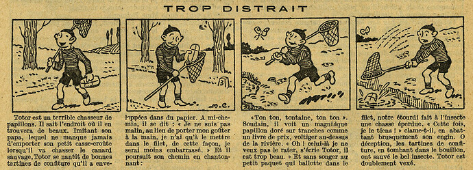 Le Petit Illustré 1928 - n°1239 - page 12 - Trop distrait - 8 juillet 1928