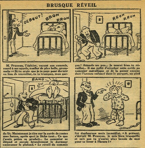 L'Epatant 1934 - n°1346 - page 12 - Brusque réveil - 17 mai 1934