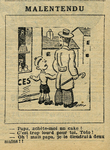 Le Petit Illustré 1933 - n°1489 - page 6 - Malentendu - 23 avril 1933