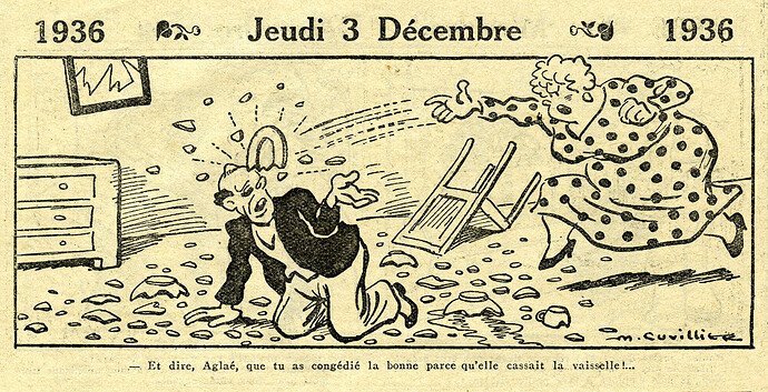 Almanach Vermot 1936 - 24 - Jeudi 3 décembre 1936