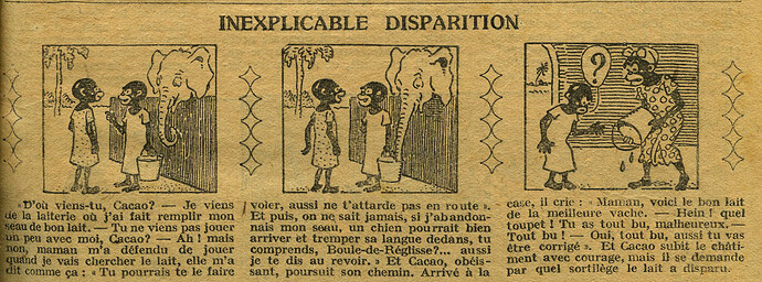 Cri-Cri 1926 - n°427 - page 7 - Inexplicable disparition - 2 décembre 1926