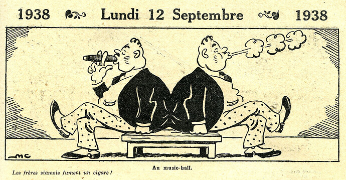 Almanach Vermot 1938 - 22 - Lundi 12 septembre 1938