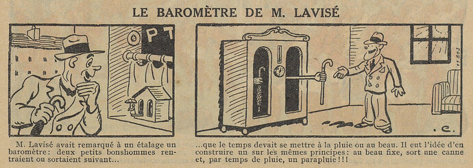 Guignol 1934 - n°42 - page 45 - Le barométre de M Lavisé - 21 octobre 1934