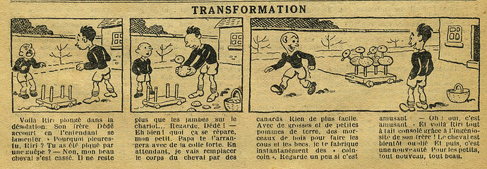 Le Petit Illustré 1931 - n°1380 - page 4 - Transformation - 22 mars 1931