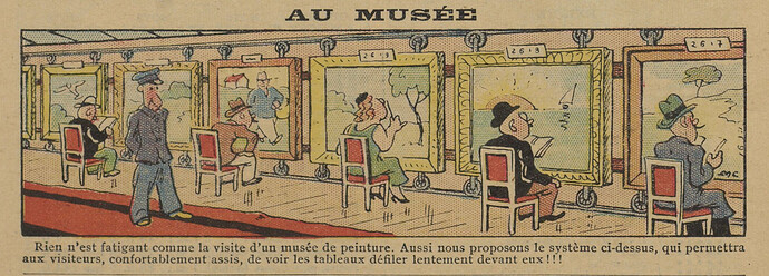 Guignol 1936 - n°14 - page 48 - Au musée - 5 avril 1936