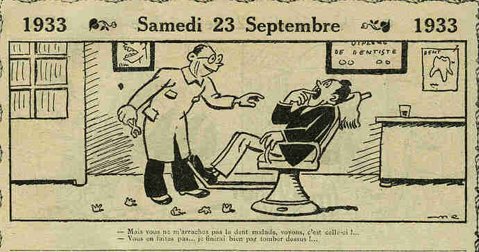 Almanach Vermot 1933 - 38 - Samedi 23 septembre 1933
