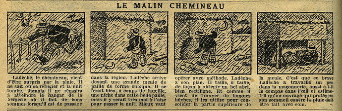 Le Petit Illustré 1934 - n°1559 - page 14 - Le malin chemineau - 26 août 1934