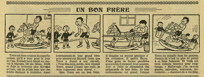 Le Petit Illustré 1928 - n°1235 - page 4 - Un bon frère - 10 juin 1928