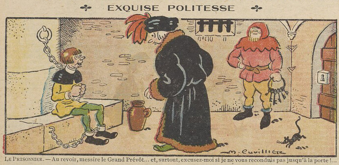 Guignol 1930 - n°140 - page 14 - Exquise politesse - 2 mars 1930