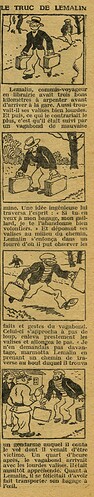 Cri-Cri 1928 - n°516 - page 14 - Le truc de Lemalin - 16 août 1928