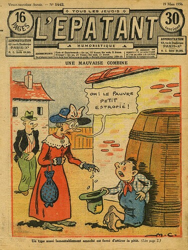 L'Epatant 1936 - n°1442 - page 1 - Une mauvaise combine - 19 mars 1936