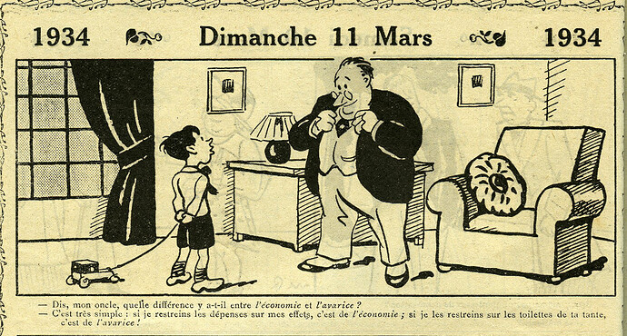 Almanach Vermot 1934 - 9 - Dimanche 11 mars 1934