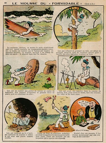 Guignol 1930 - n°146 - page 40 - Le mousse du FORMIDABLE - 1er juin 1930