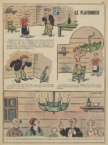 Guignol 1930 - n°150 - page 33 - Le plafonnier - 3 août 1930