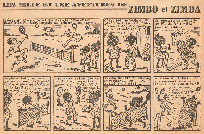Zimbo et Zimba - Ames Vaillantes 1939 - n°1 - 5 janvier 1939 (p25 album 37)