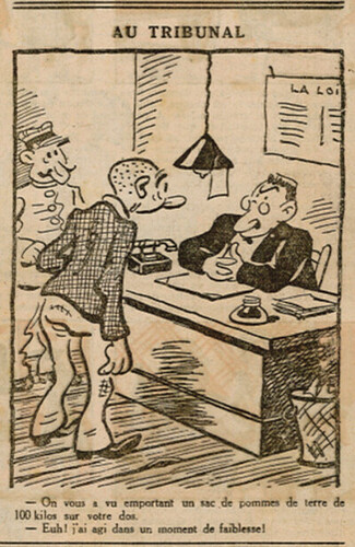 Le Petit Illustré 1937 - n°41 - Au tribunal - 24 janvier 1937 - page 7