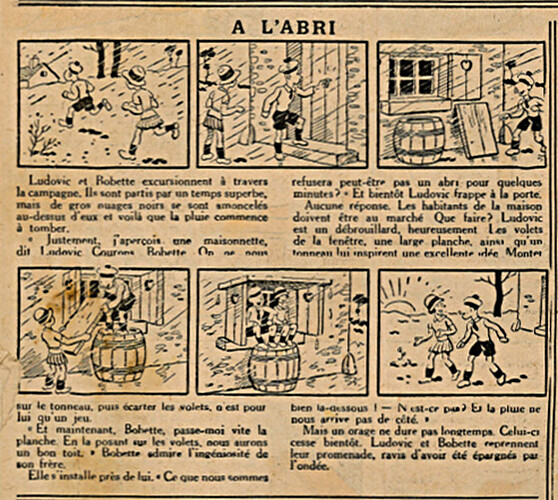 Le Petit Illustré 1936 - n°4 - A l'abri - 10 mai 1936 - page 2