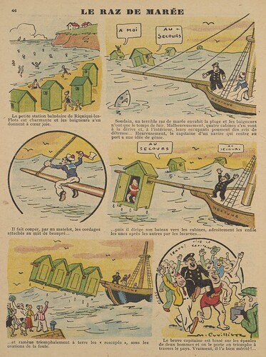 Guignol 1935 - n°28 - page 46 - Le raz de marée - 14 juillet 1935