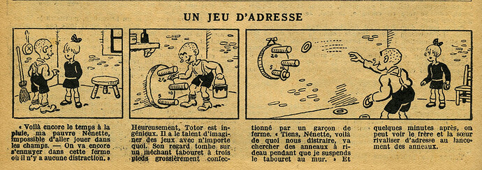 Le Petit Illustré 1932 - n°1442 - page 12 - Un jeu d'adresse - 29 mai 1932