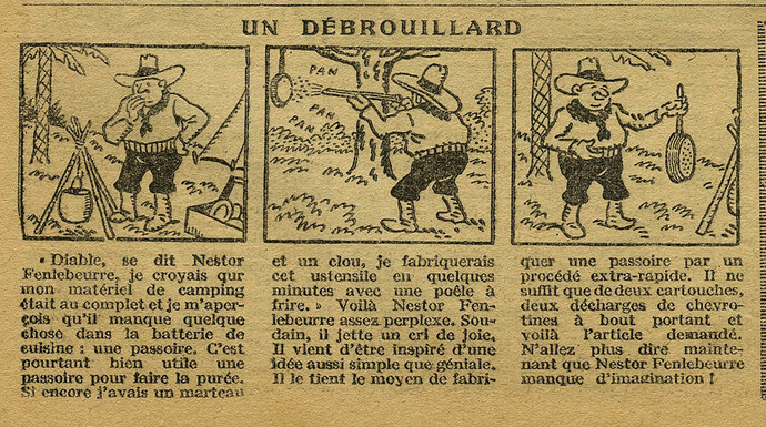 Cri-Cri 1927 - n°451 - page 14 - Un débrouillard - 19 mai 1927