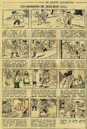 Le Petit Illustré 1930 - n°1327 - page 2 - Les diamants de Jean-Jean - 16 mars 1930