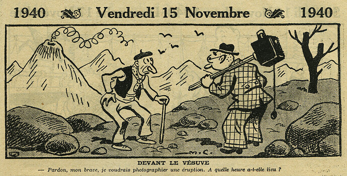 Almanach Vermot 1940 - 27 - Vendredi 15 novembre 1940