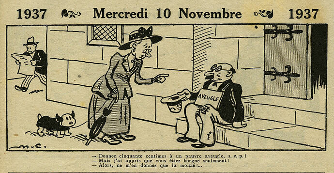 Almanach Vermot 1937 - 32 - Mercredi 10 novembre 1937