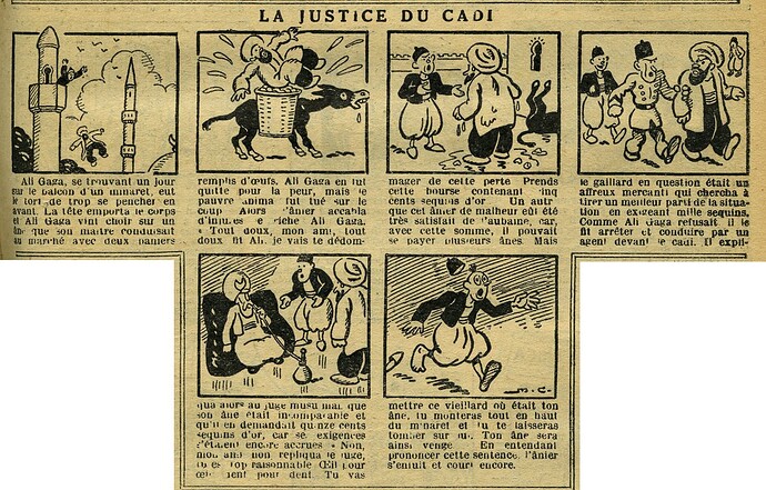 Le Petit Illustré 1932 - n°1462 - page 7 - La justice du cadi - 16 octobre 1932