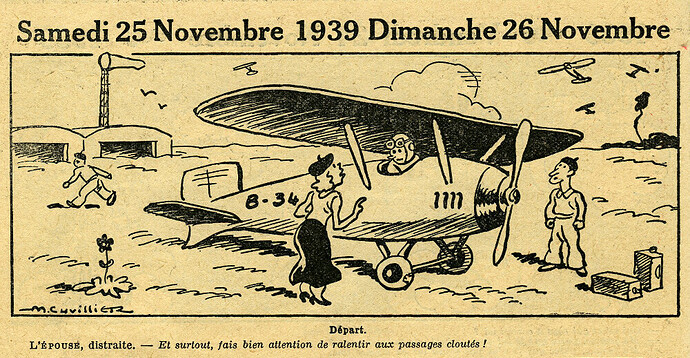Almanach Vermot 1939 - 29 - Dimanche 26 novembre 1939