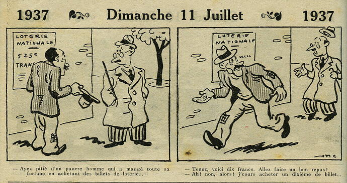 Almanach Vermot 1937 - 19 - Dimanche 11 juillet 1937