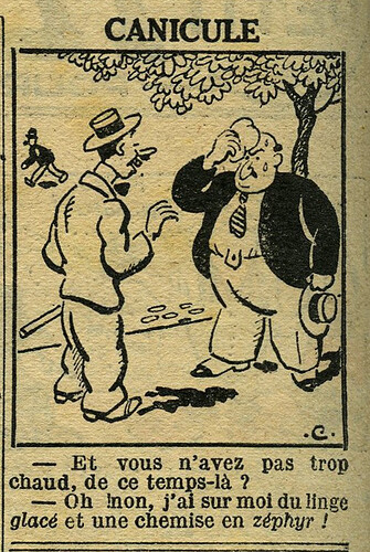 Le Petit Illustré 1932 - n°1453 - page 2 - Canicule - 14 août 1932