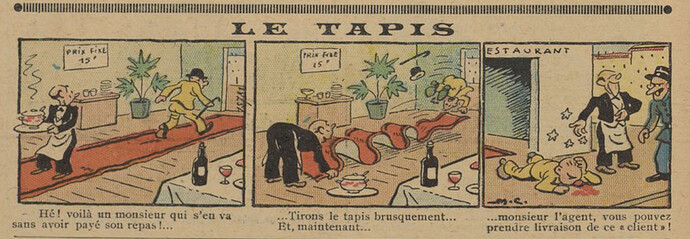Guignol 1936 - n°7 - page 48 - Le tapis - 16 février 1936