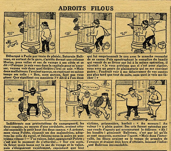 L'Epatant 1927 - n°986 - page 12 - Adroits filous - 23 juin 1927