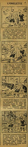 Le Petit Illustré 1930 - n°1348 - page 2 - L'omelette - 10 août 1930