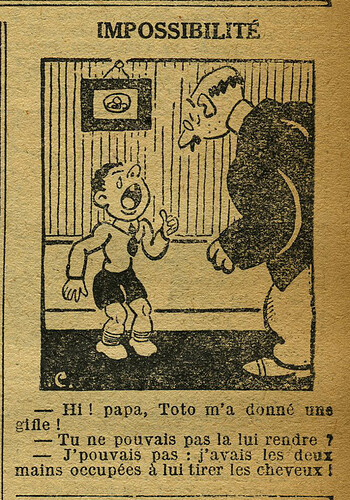 Le Petit Illustré 1930 - n°1350 - page 7 - Impossibilité - 24 août 1930